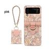 "Japanese & Korean Style Crossbody Leather Phone Case for Samsung Z Flip5/Foldable Z Flip3"
