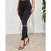 High Waist Tight Elastic Hip-wrapped Denim Pants Female Students Slim Versatile and Thin High Pants Trend