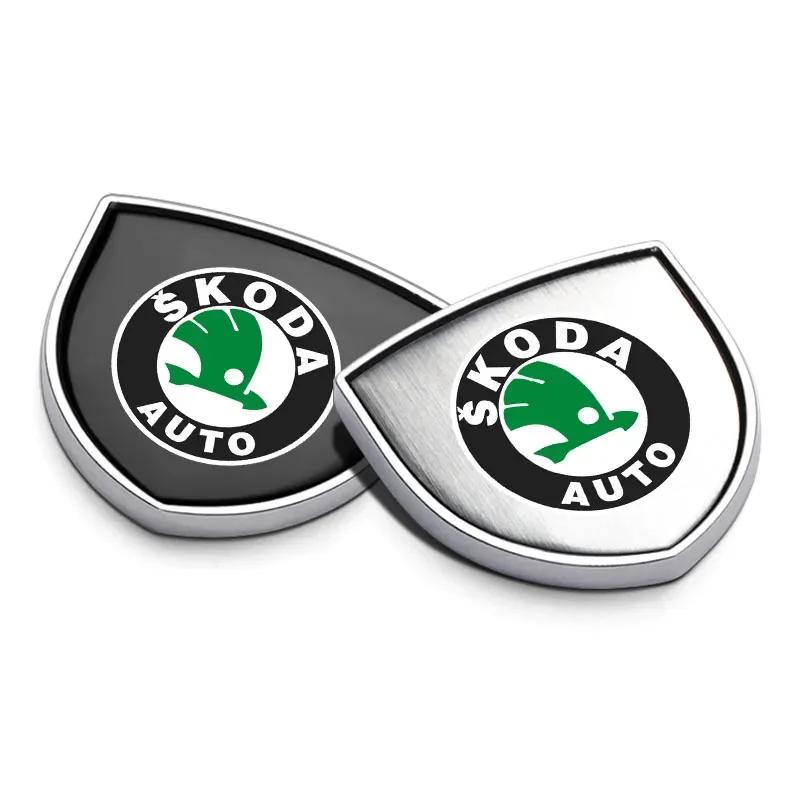 AAAAK1 1 Stück 3D Metall Auto Karosserie Fenster Dekoration Aufkleber Abzeichen Auto Styling Für Skoda Octavia 5 7 Rapid Fabia A7 Superb KAMIQ Roomster