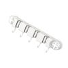 Adhesive Plastic Utility Room Wall Hanging Multipurpose Tool Organizers for Brooms Mops Brushes Without Holes Required