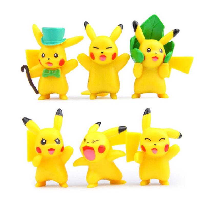 18pcs/set Pokemon Pikachu Action Figure Animation Cute Doll Collection PVC Model Toys
