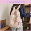 Korean Casual Nylon Backpack Lightweight Breathable 15in Laptop Compartment Unisex Daily Commute Essentials