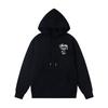 Unisex Oversized Cotton Hoodie With Minimalist Letter Embroidery Streetwear Casual Pullover Fall