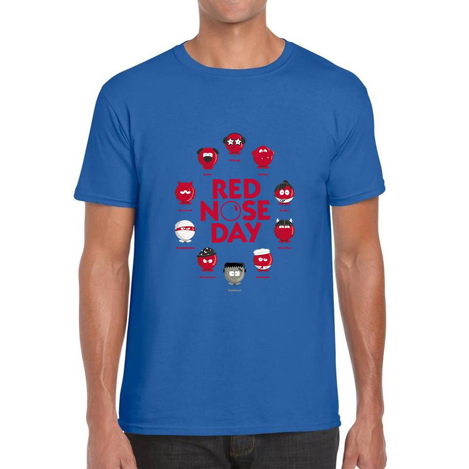 Comic Relief Red Nose Day Games Unisex Mens T Shirt Womens Tops Tees M