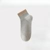 Female Summer Thin Style Solid Color Double Stripe Sports Student Short Socks