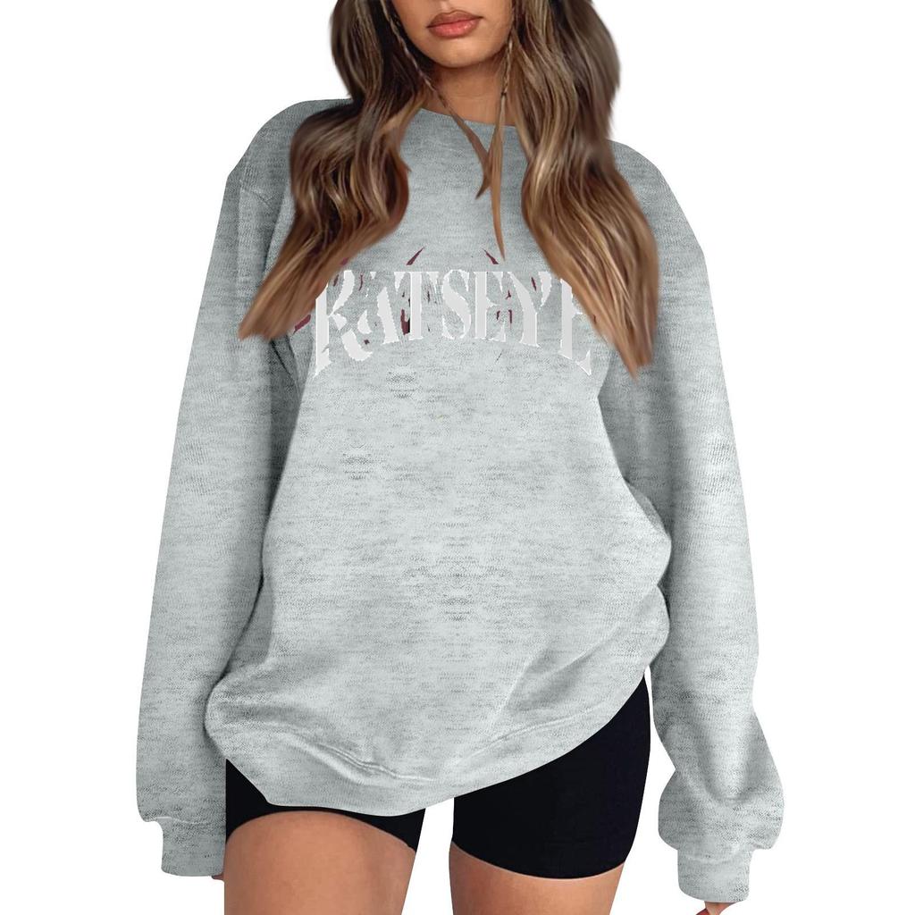 Women's Fashionable And Casual Long Sleeve Round Neck Printed Sweatshirt