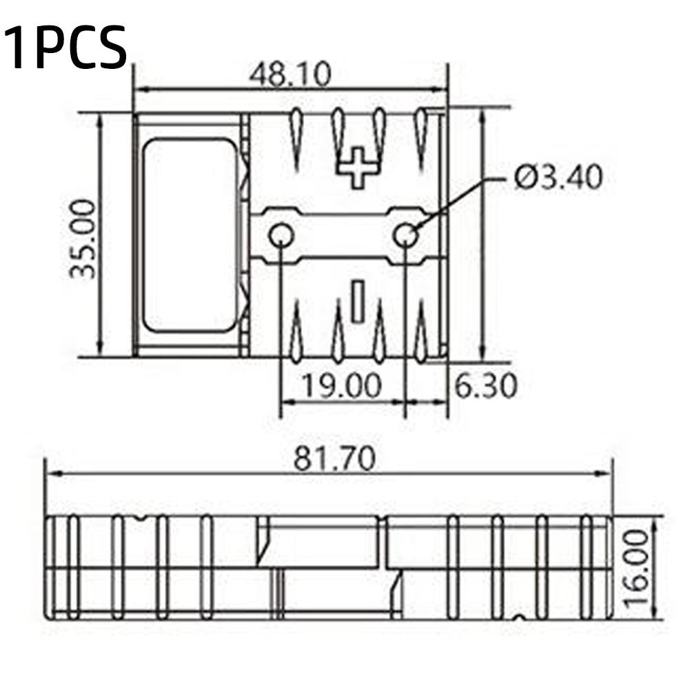 1PC 50A Y Adapter Polarity Protected 50A Connection For Anderson-Plug Connector Double Y Adapter 4mm Car Cable Electrical Tools