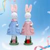 Seasonal Rabbit Sculpture Durable Resin Accessory Seasonal Home Ornament Ideal For Easter Gathering And Display