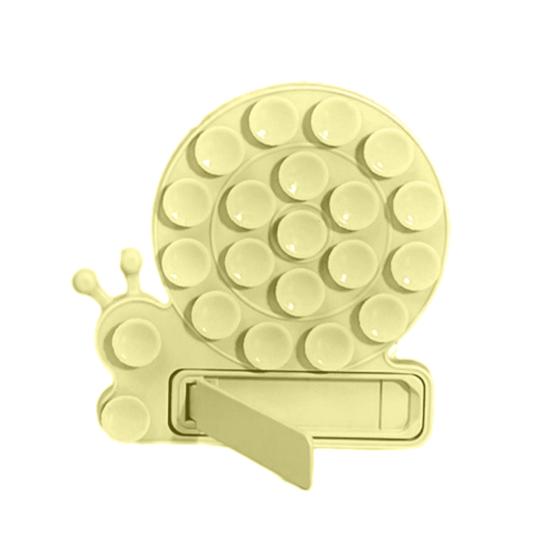 Handyhalterung in Schneckenform mit Saugnapf, faltbarer Silikonständer für Autofahren, Fitness, Kochen und Dusche