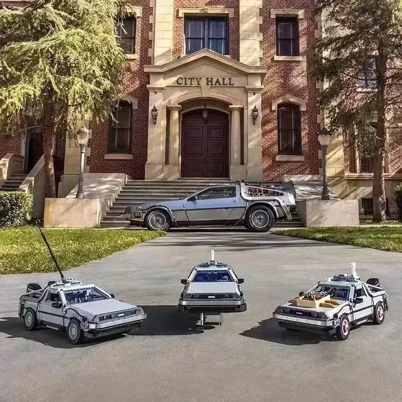 1872 ks Návrat do budoucnosti Stavební bloky Stavebnice Technické Cihly Auto Sestavovací Narozeninové Hračky Dárky Pro Děti Kluky