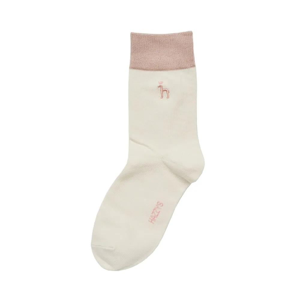 HISS6F207WT_[HAZZYS DAILY] Women's Color Block Socks 3-Piece Set