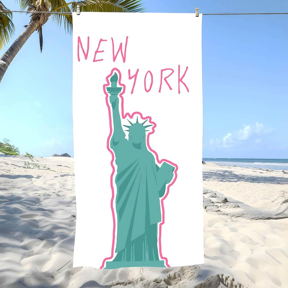 Majestic S-Statue of LibertyS Towel Beach Towel Oversized Super Absorbent Soft Swim BeachTowels for Men, Women