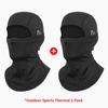 2PC Winter Fleece Balaclava Set for Men and Women, Motorcycle Cycling Skiing Full Face Mask and Neck Cover, High Stretch Fabric