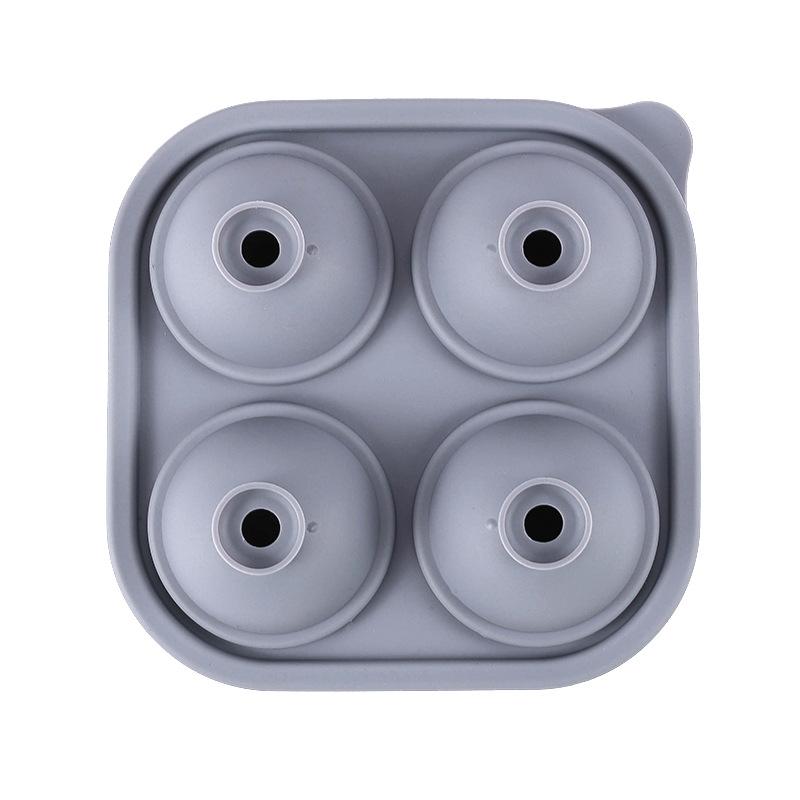 Summer Silicone Ice Compartment 4-hole with Lid Rose Diamond Ice Cube Film Ice Hockey Whisky DIY Ice Film