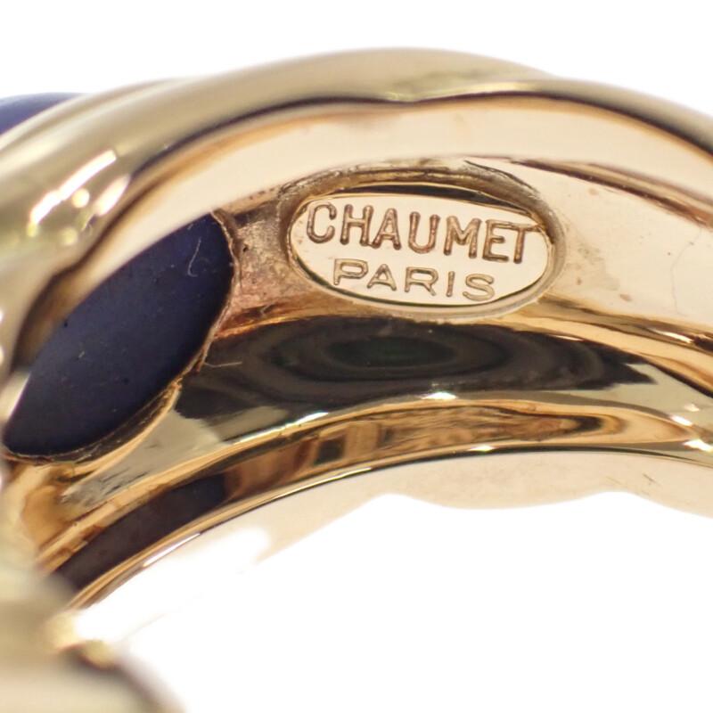 Chaumet #12(JP Size) Ring K18 Yellow Gold/lapis Lazuli Women
