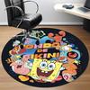 1PC SpongeBob SquarePants Office Round Rug - Perfect for Office or Study Decor, Non-Slip Backing, Decorative Floor Mat Yy250916022