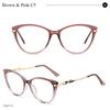 Women's Blue Light Blocking Glasses +2.25 TR90+Metal Frame