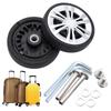 Portable Replacement Suitcase Wheels Silent with Screw Travel Luggage Wheels Wear-resistant Replace Wheels Luggage Accessories