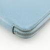 HERMES Azap Silk in Long Purse Blue Dunol light blue Epsom Women Used