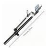 Stainless Steel Fishing Rod Holder with Silicone Head Luminous Telescoping