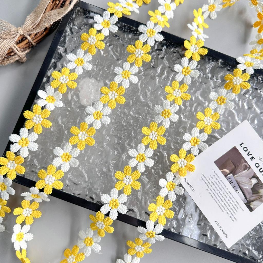 Fresh Color Embroidery Three-Dimensional Small Flower Clothing Hair Accessories Headgear Bag Dress Shoes And Hats Decorative Lace Accessories