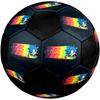 Sonic Rainbow Soccer Ball Colorful All Ages Machine Stitched PVC Competition Ready Durable High-Bounce.SIZE5