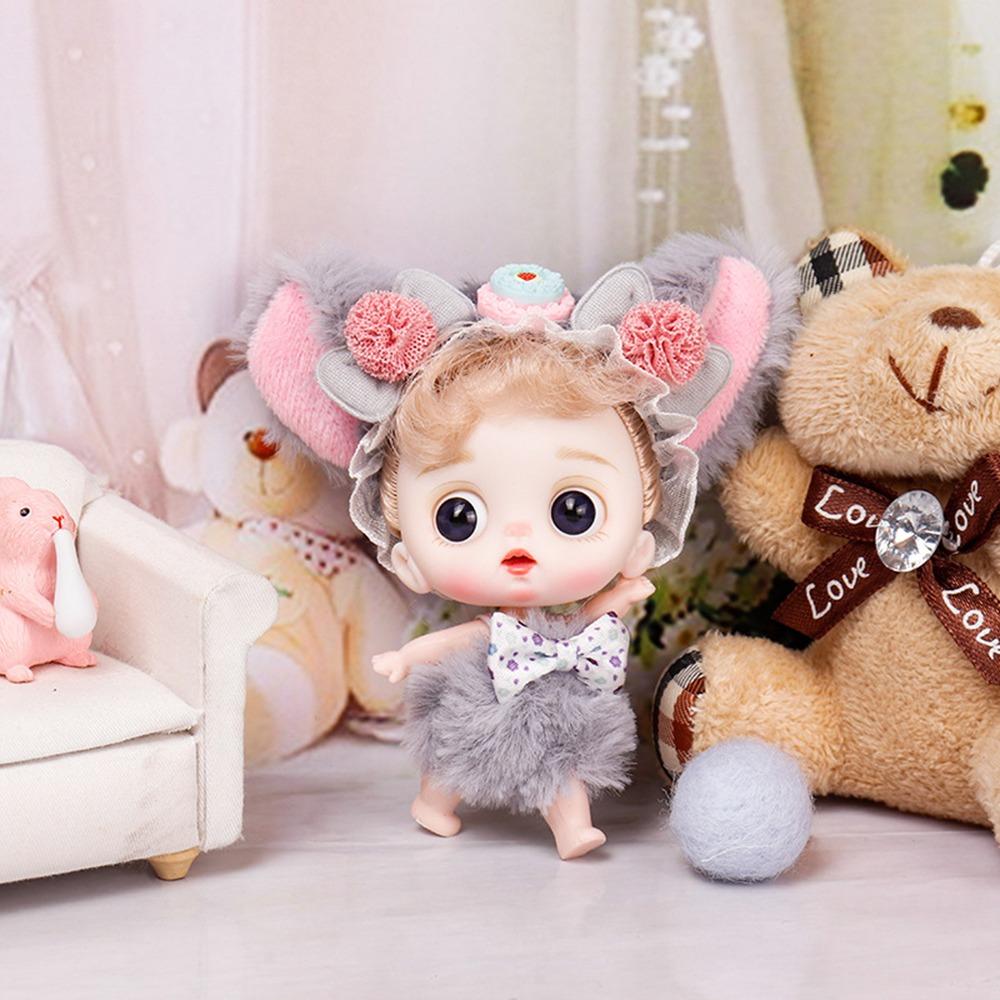 Ball Jointed BJD Dolls Figure Toys Mini Dolls Toys Gift Ob11 Dolls Clothes Outfit  for Girls