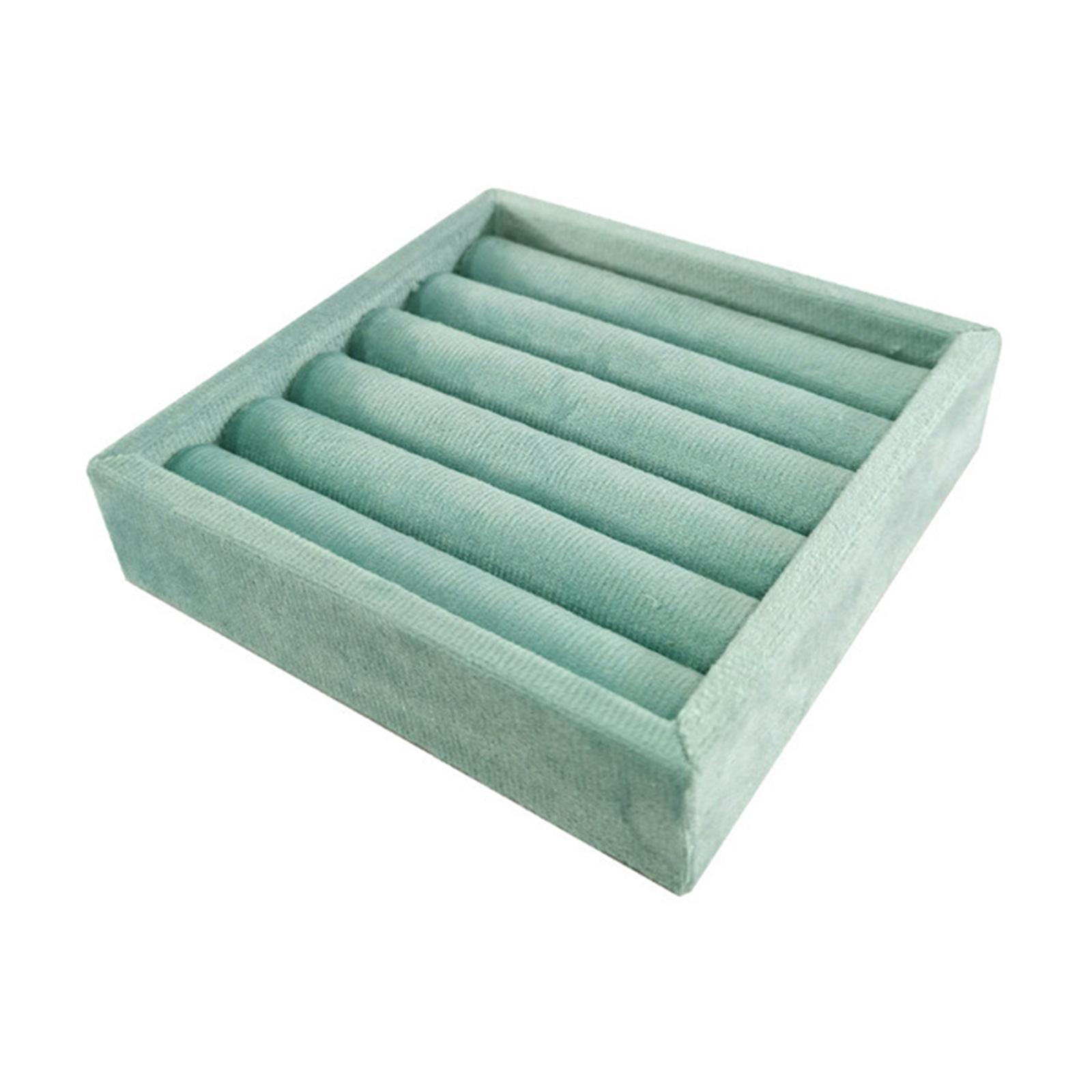 

Бархатный органайзер для ювелирных изделий, элегантный поднос для колец и сережек, ящик для хранения мелких аксессуаров 6