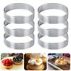 Circular Tart Ring Stainless Steel Tartlet Mold Perforated Fruit Pie Quiche Cake Mousse Mold Kitchen Pastry Baking Mold