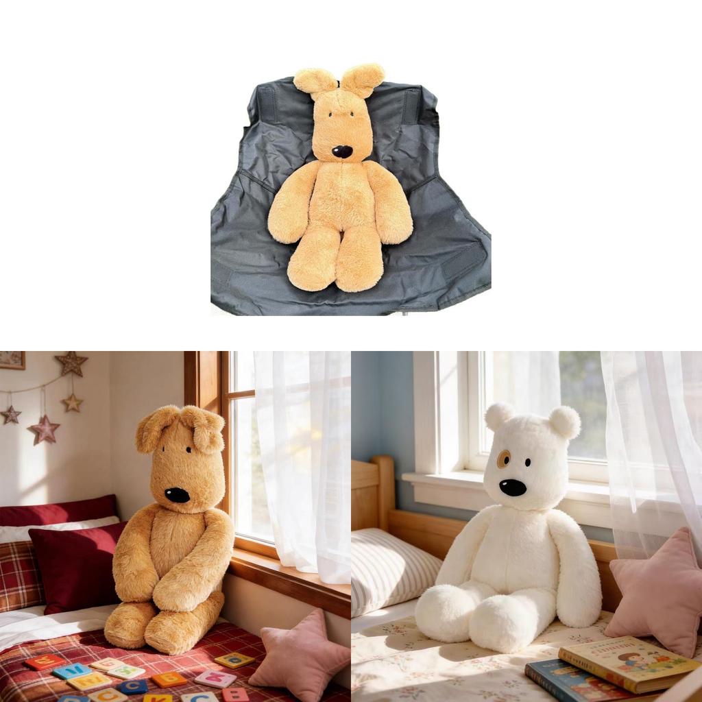 Plush Bear Toy For Kids With Pp Cotton Filling Gift For Birthdays