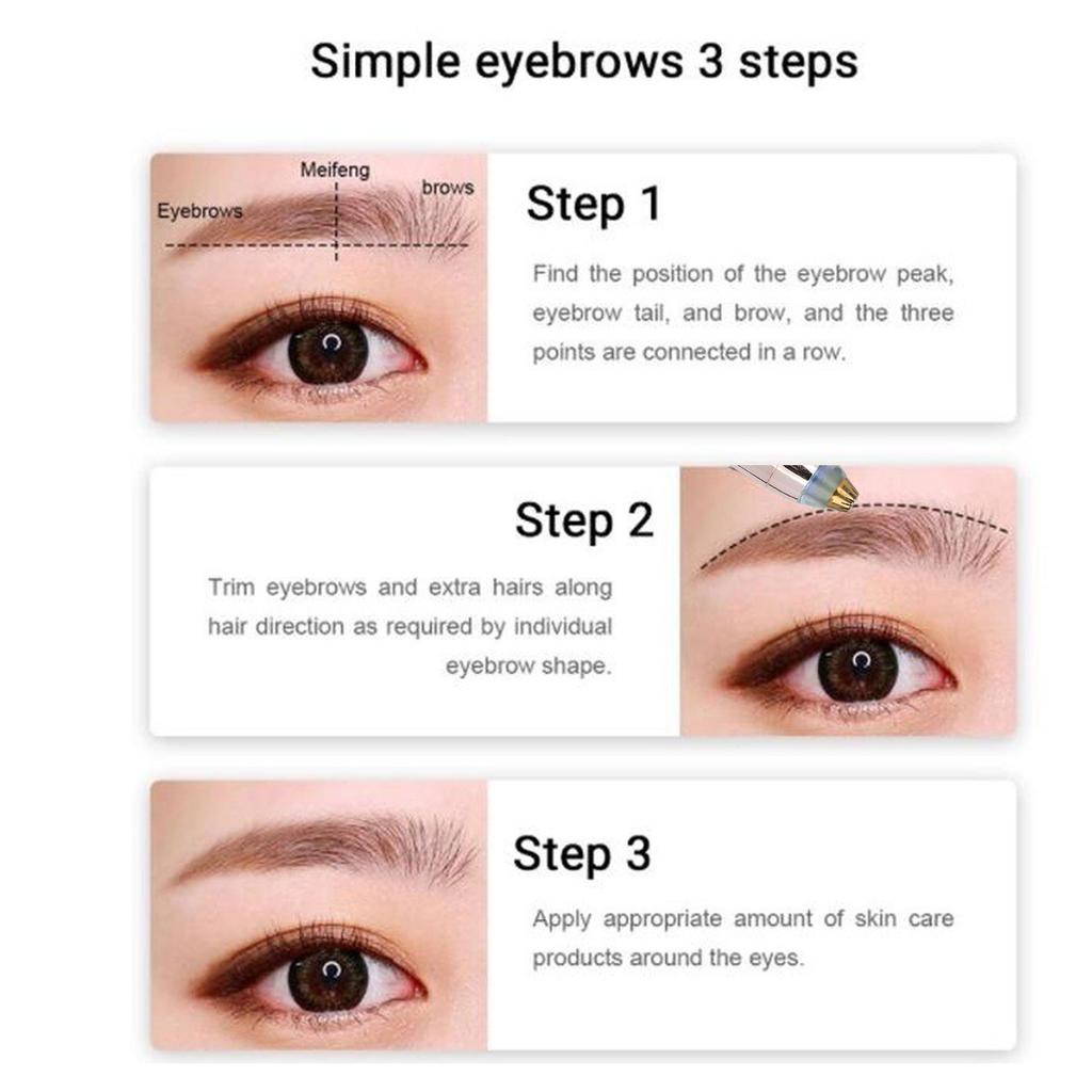 Battery Powered Eyebrow Trimmer Women Electric Face Eyebrow Hair Removal Machine