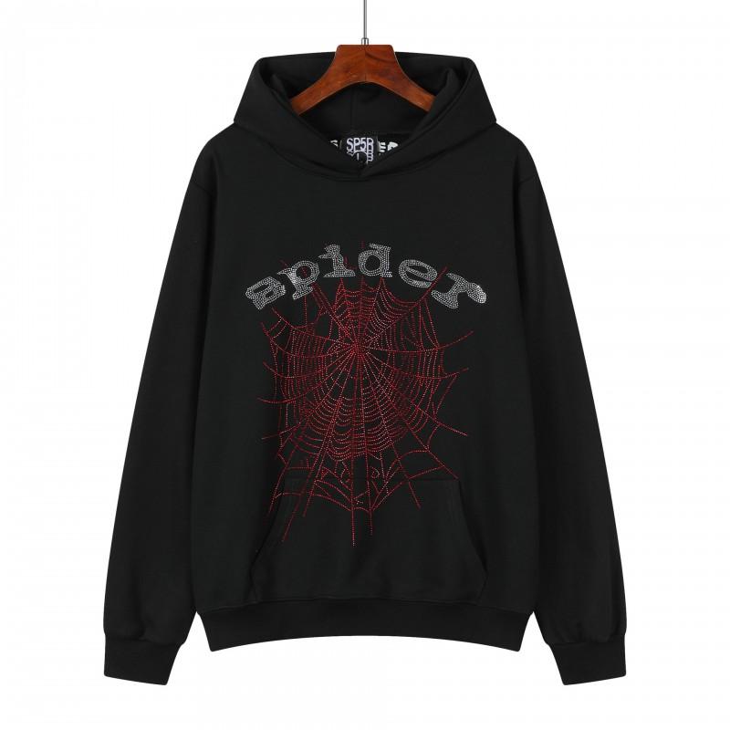 Mens Oversized Hoodie With Foil-Printed 55555 Letter Graphic Streetwear Cotton Fleece Sweatshirt Winter