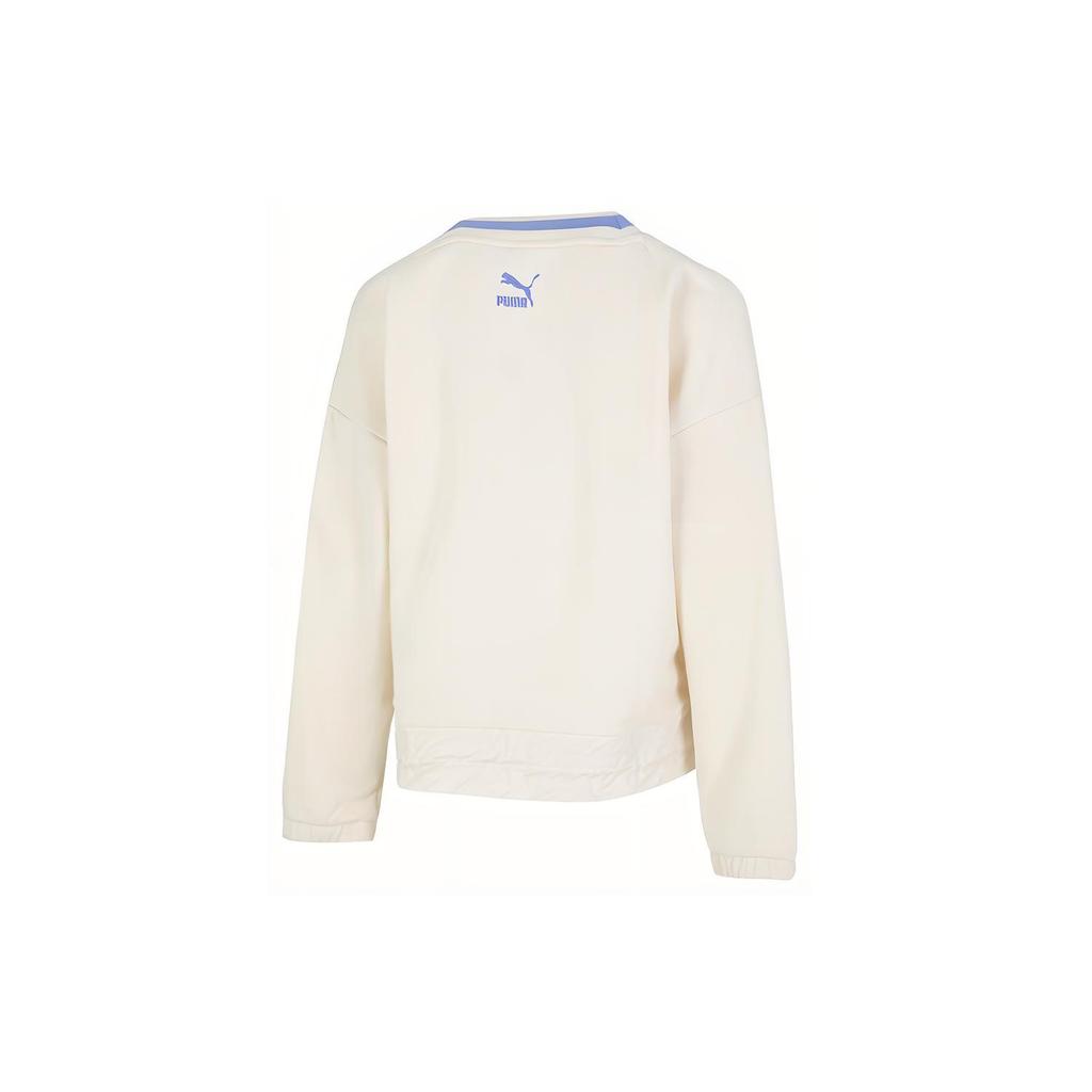 Puma Sweatshirts Women's White V Neck Moderate Regular 537524-65