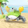 Walking Crab Bubble Machine Automatic Bubble Blower with LED Lights & Music Electric Fun Outdoor Bubble Playset for Kids
