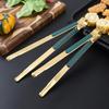 Zhi Shi Korean Style Stainless Steel BBQ Tongs