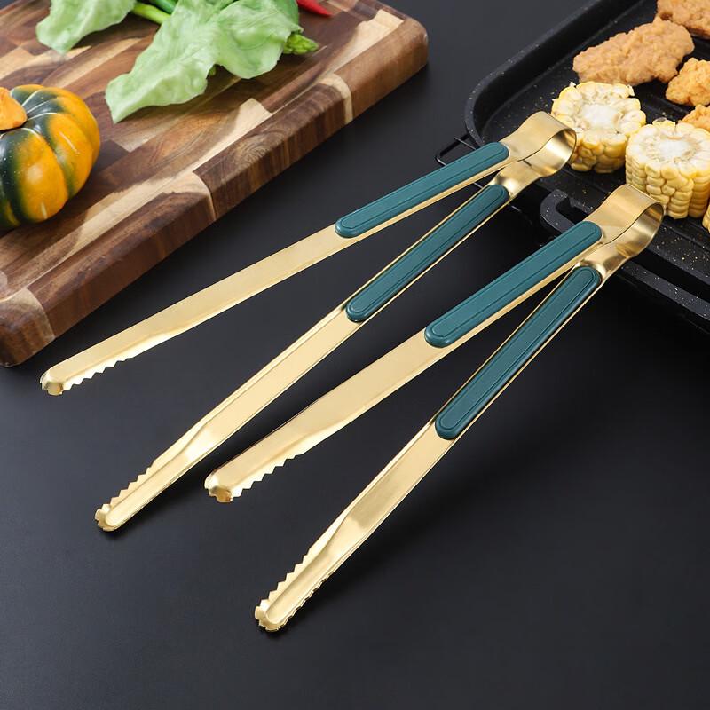 Zhi Shi Korean Style Stainless Steel BBQ Tongs