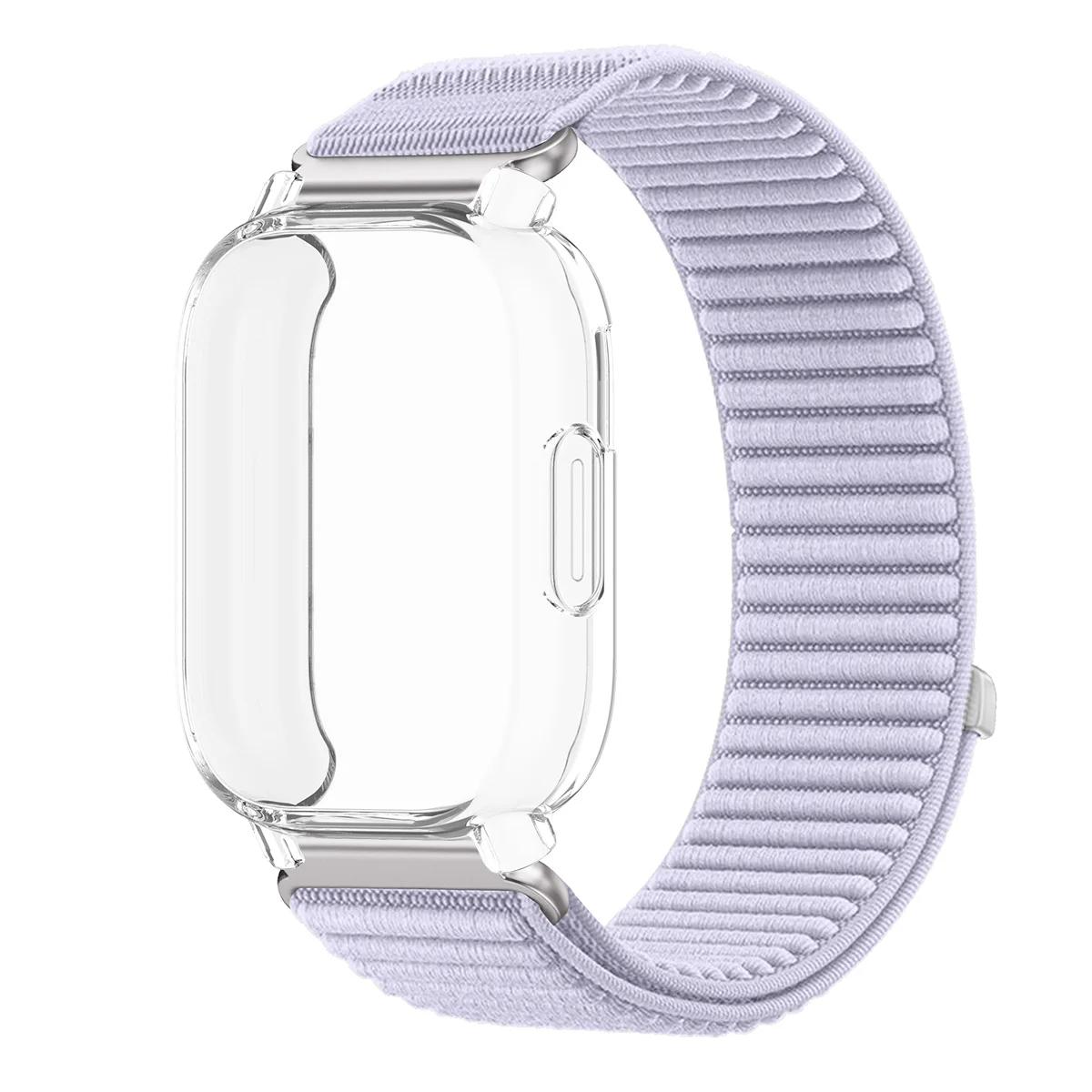 

Нейлоновый спортивный ремешок+чехол для Redmi Watch 5 Active, ремешок из ТПУ, мягкий чехол, защитная пленка для экрана для Redmi Watch 5 Lite, аксессуары для ремешка Redmi Watch 5 Lite