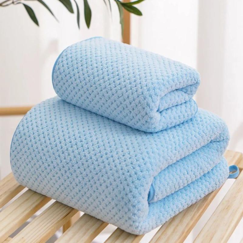 Adult Solid Color Bath Towel Soft Thick Absorbent Hotel Washcloth High Quality and Durable Skin Friendly Gray Beach Washrag
