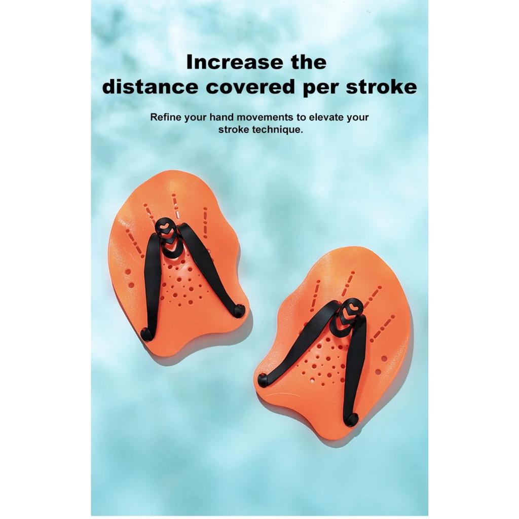 Swimming Paddles Profession Hands Swimming Training Hand Paddles Flippers Adjustable Silicone Straps Women Men Children Unisex