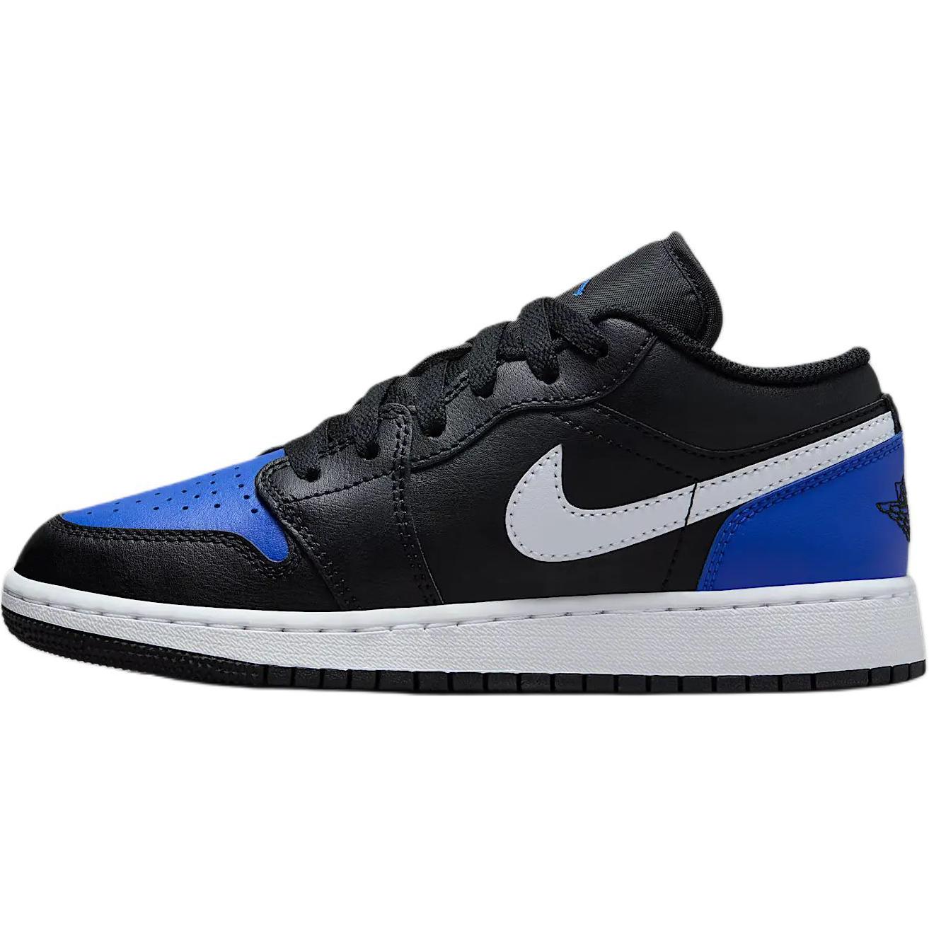 

Кроссовки Air Jordan 1 Low GS Черные Royal Toe Детские Белые Game-Royal 553560-042 37.5