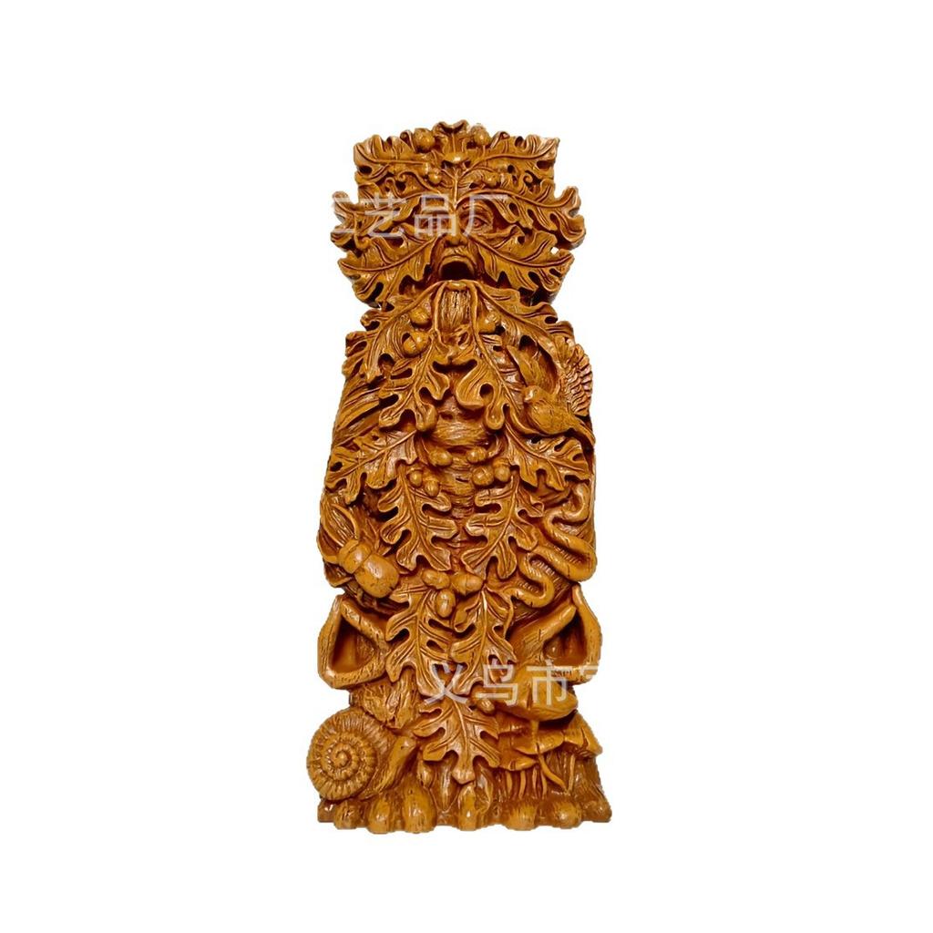 New Product Statue Imitation Wood God of Spring Decorative Ornament Creative Imitation Wood God Brand Resin Crafts