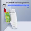 Gigabit PoE Networks  Arrester, RJ45 Gigabit Networking Surge Protector Outdoor Waterproof,Stable Connectivity