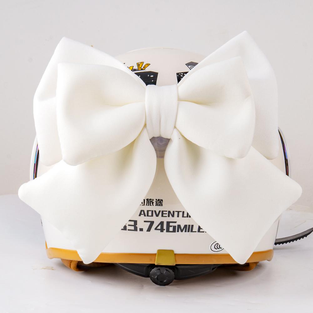 Motorcycle Helmet Bow Decoration Electric Bike Helmet Car Body Decoration Accessories Bowknot Suction Cup For Girl Women