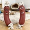 Dog Sausage Chew Toy - Bite-Resistant And Not Easy To Break, Interactive Training Teething Toy, Preferred Material, Dog Chew Toy