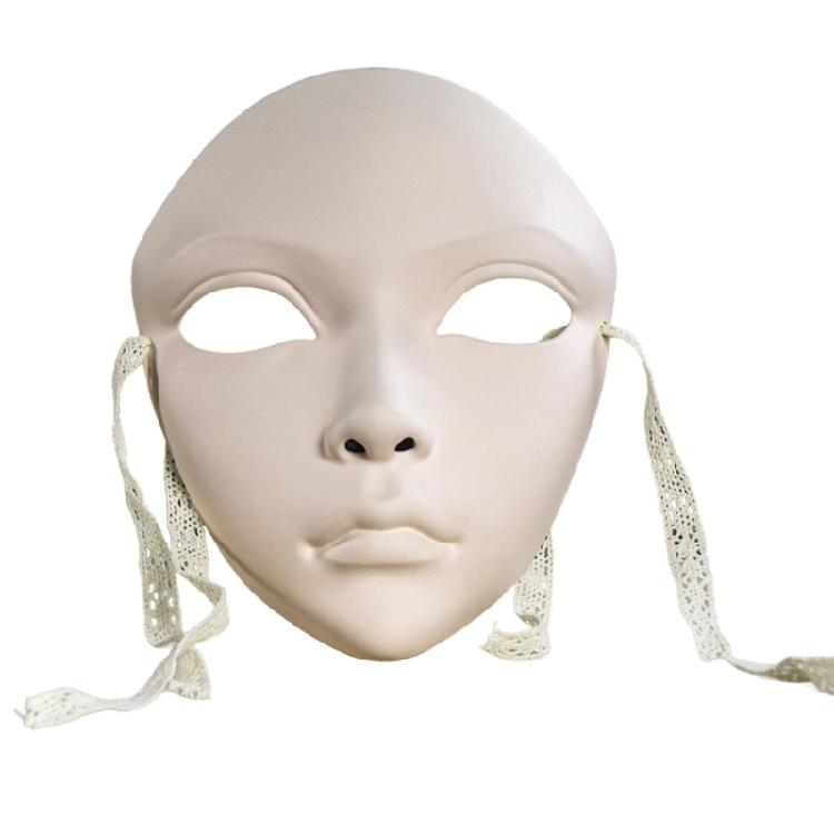 Maska Halloweenowa Ręcznie Malowana Maska Bal Maskowy Ozdoba z Frędzlami Maska do Teatru Maska na Całą Twarz Dla Kobiet Cosplay