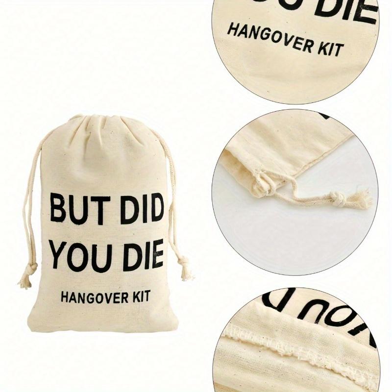 Hangover Gift Bag Single Party Favor Drawstring Tool Bag, Suitable for Wedding Bride Gifts, Hangover Survival Guests, Bridesmaids
