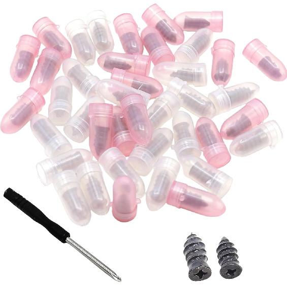 

Tire Repair Nails Kit with 2 Sizes - Self-Sealing Rubber Screw Plugs & Screwdriver, Professional Vacuum Tire Repair Kit for Car Motorcycle Truck 50PCS