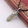 Handmade Amethyst & Rose Quartz Hexagonal Pendant Necklace N760