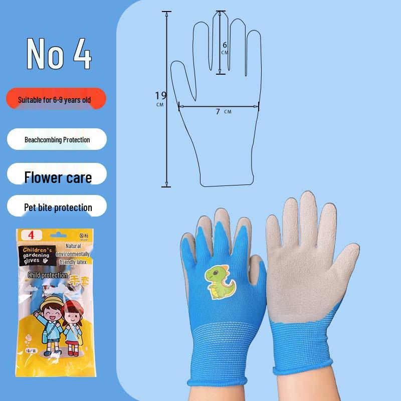 Kids' Nitrile Anti-Puncture Tide-Pooling & Gardening Gloves