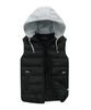 Three Joy Down Plus Padded Size 2XL Men's Vest, Size, Outerwear, Vest, Golf, Winter, Stylish, Black,